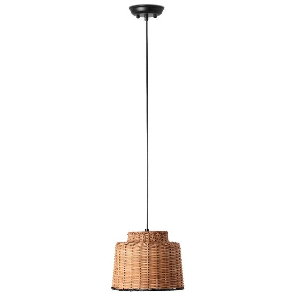 Підвісний світильник Faro 65134-76 SAIPAN Black/rattan pendant lamp