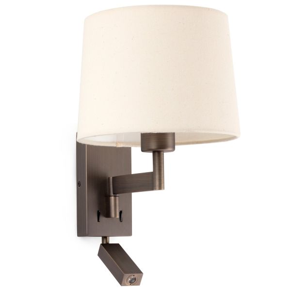 Kinkiet Faro 68492-02 ARTIS Bronze/beige table lamp with reader