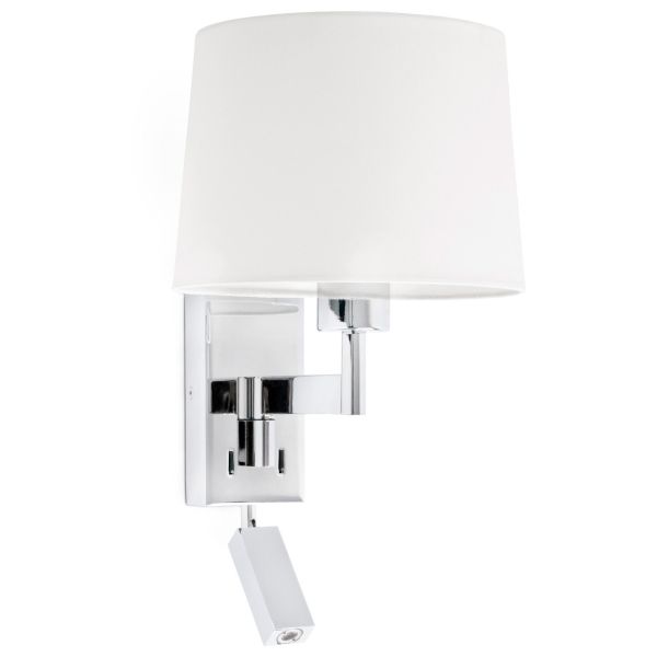 Kinkiet Faro 68493-01 ARTIS Chrome/white table lamp with reader