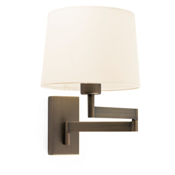 Kinkiet Faro 68494-02 ARTIS Bronze/beige wall lamp with articulated lamp