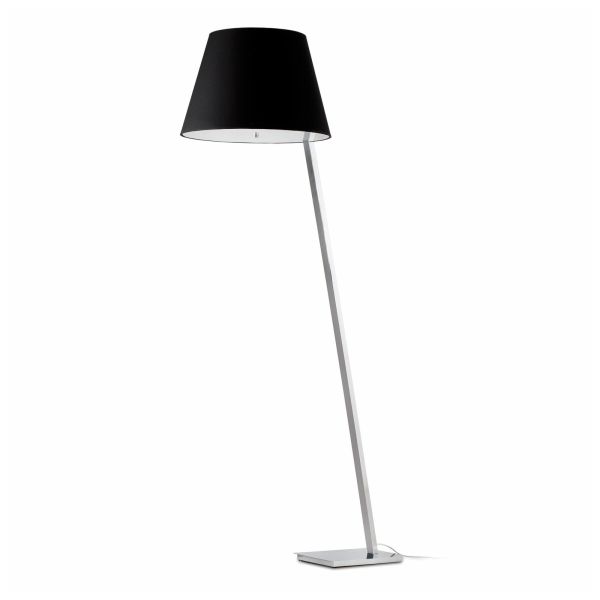 Lampa podłogowa Faro 68503 MOMA Black floor lamp with reader
