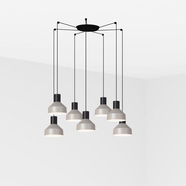 Żyrandol Faro 68593-7L KOMBO 200 7L Grey pendant lamp