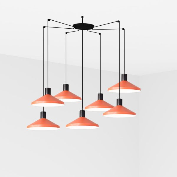 Żyrandol Faro 68597-7L KOMBO 400 7L Terracotta pendant lamp