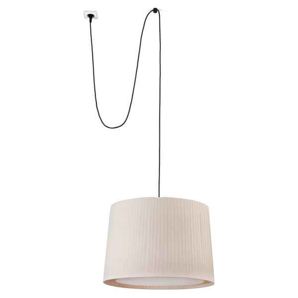 Lampa wisząca Faro 68604-44 SAMBA Black/beige pendant lamp with plug