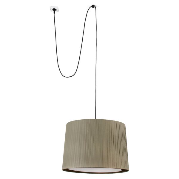 Підвісний світильник Faro 68604-46 SAMBA Black/green pendant lamp with plug