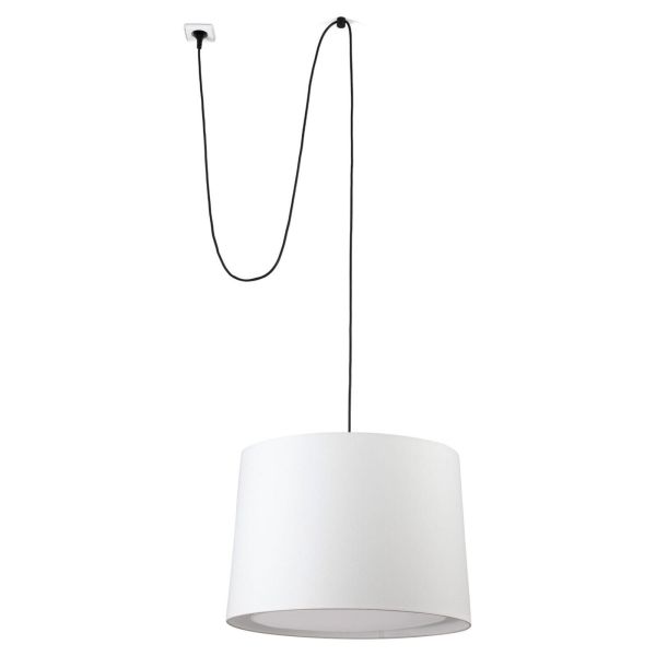 Lampa wisząca Faro 68604-54 CONGA White pendant lamp with plug