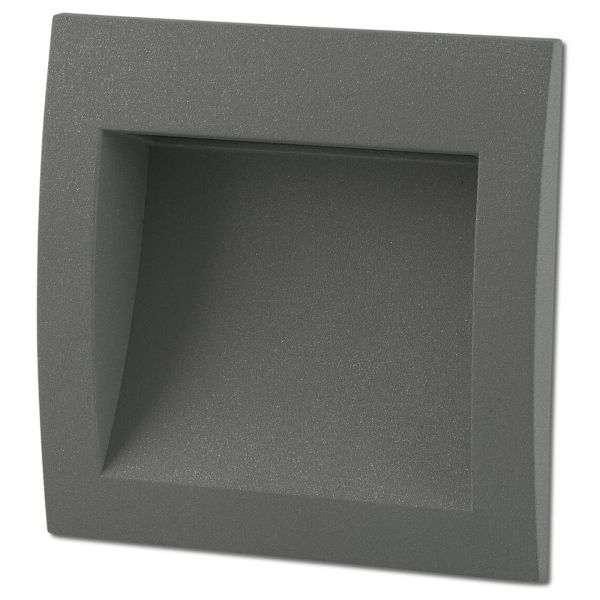 Lampa ścienna Faro 70146 SEDNA SQ 90 Dark grey recessed lamp