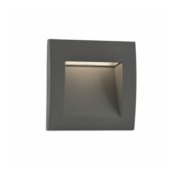 Lampa ścienna Faro 70148 SEDNA SQ 140 Dark grey recessed lamp