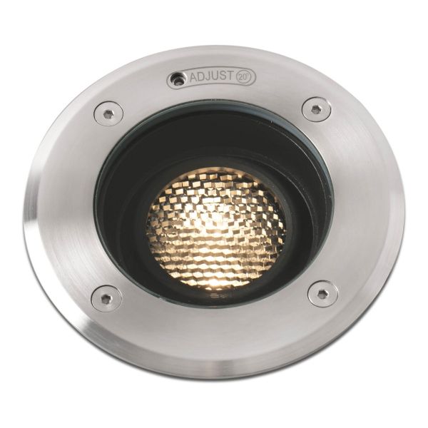 Lampa naziemna Faro 70303 GEISER 130 Grey orientable inox recessed