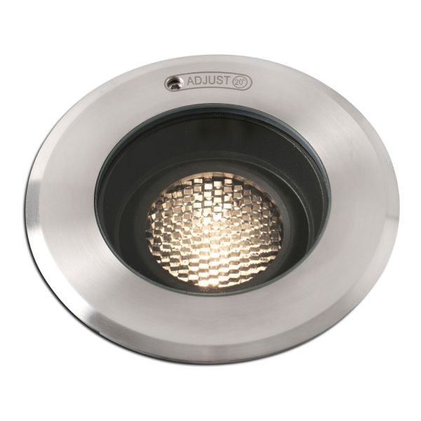 Lampa naziemna Faro 70305 GEISER 80 Grey orientable inox ceiling recessed