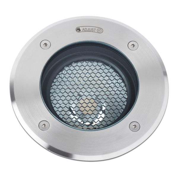 Lampa naziemna Faro 70310 GEISER 80 GU10 Grey orientable inox recessed