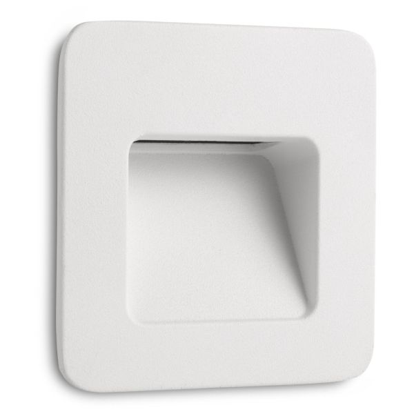 Lampa ścienna Faro 70395 NASE SQ White recessed lamp