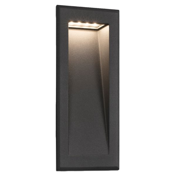 Настінний світильник Faro 70833 SOUN 105 Dark grey recessed lamp