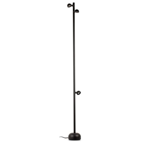 Lampa podłogowa Faro 71257 BROT 1800 Black pole lamp with cable
