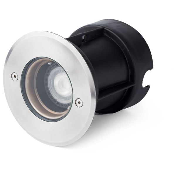 Грунтовий світильник Faro 71489N TECNO Inox recessed lamp GU10 50W