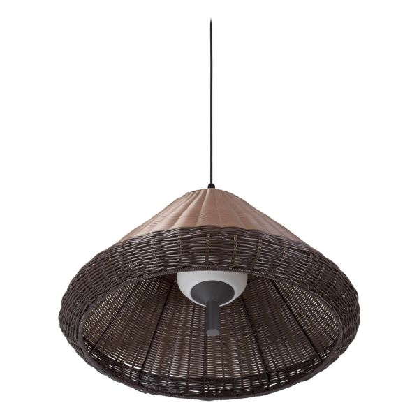 Підвісний світильник Faro 71579C-07 Saigon OUT Grey/brown pendant lamp W70 cone cap