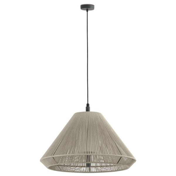 Підвісний світильник Faro 71579C-09 Saigon OUT C70 Grey/beige pendant lamp cone cap