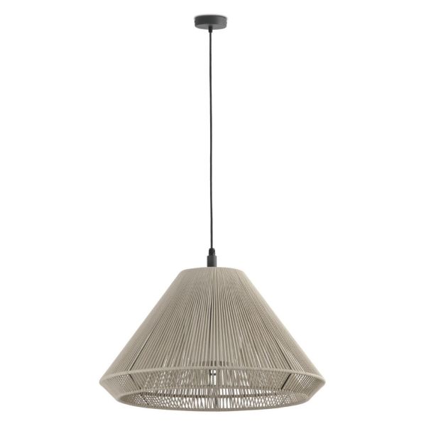 Підвісний світильник Faro 71579H-09 Saigon OUT C70 Grey/beige pendant lamp hole cap