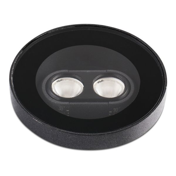 Lampa naziemna Faro 71701 TRAS 2L Black orientable recessed lamp