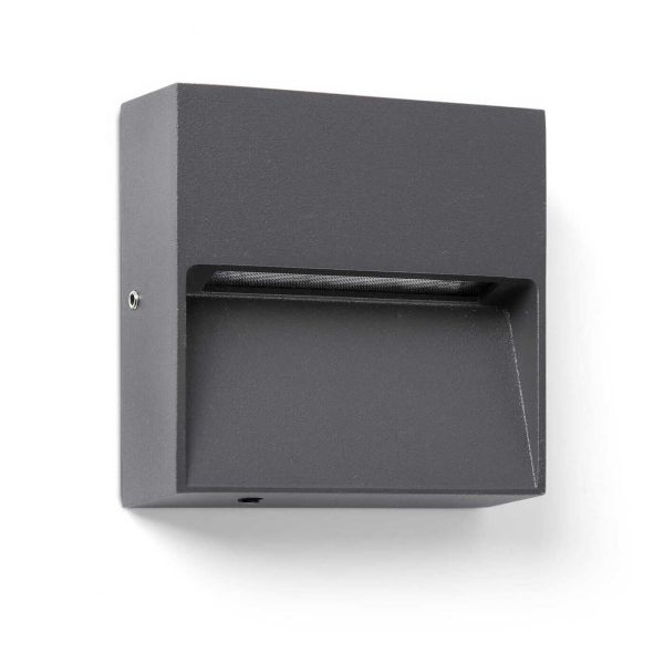 Lampa ścienna Faro 71963 Dune Wall Lamp Square Dark Grey 3W 4cct