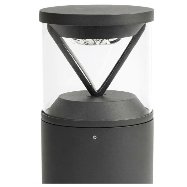 Lampa ogrodowa Faro 750021D RUSH 250 Dark grey post lamp 4000K 360º wide DALI