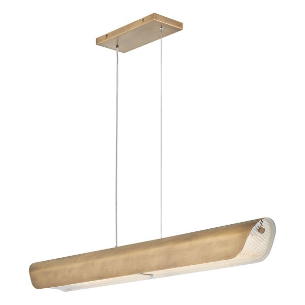 Підвісний світильник Hinkley HK-ARCO-LED-LP-117-HB Arco Linear LED Heritage Brass