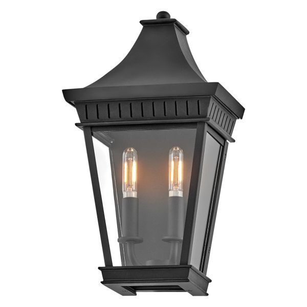 Lampa ścienna Hinkley HK-CHAPEL-HILL7-MB Chapel Hill Outdoor Half Museum Black