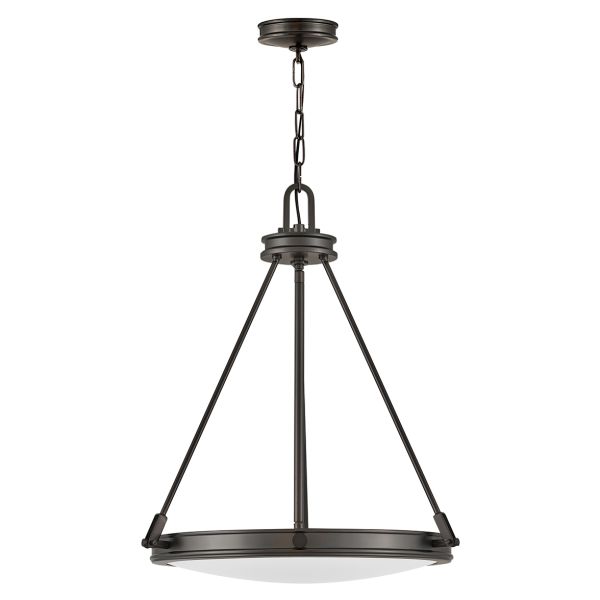 Lampa wisząca Hinkley HK-COLLIER-P-BX Collier 4 lt Black Oxide