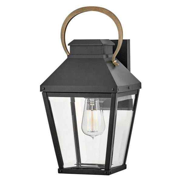 Kinkiet Hinkley HK-DAWSON-M Dawson 1 lt Outdoor Medium Black/Burnished Bronze