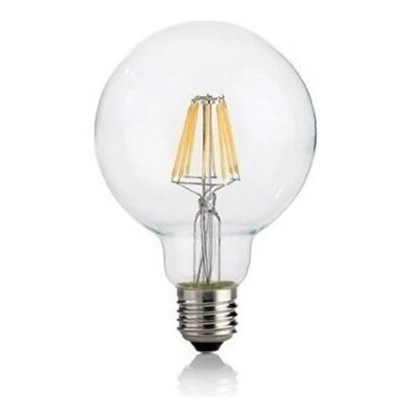 Żarówka ledowa Ideal Lux 101323 moc 8W. Rozmiar — G95 z gwintem E27, temperatura barwowa — 2700K