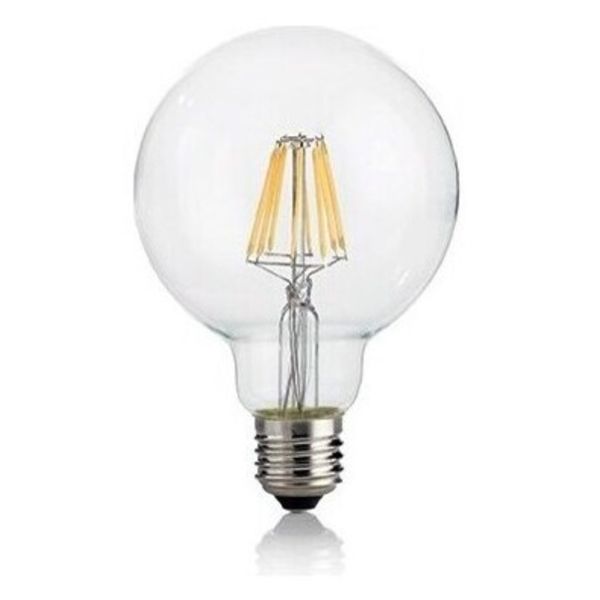 Żarówka ledowa Ideal Lux 101323 moc 8W. Rozmiar — G95 z gwintem E27, temperatura barwowa — 2700K