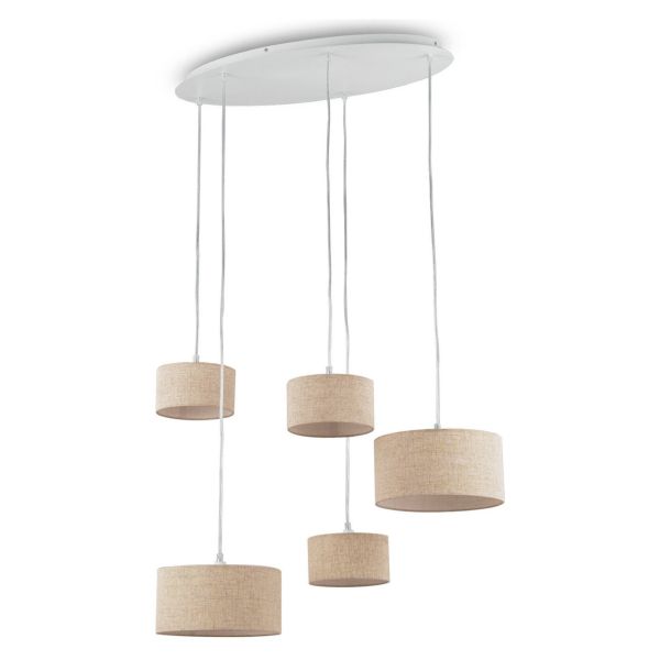 Lampa wisząca Ideal Lux 110868 Ekos SP5 Canvas