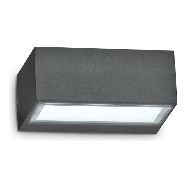 Lampa ścienna Ideal Lux 115368 Twin AP1 Antracite