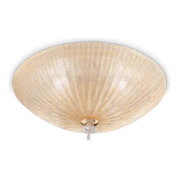 Plafon sufitowy Ideal Lux 140179 Shell PL3 Ambra