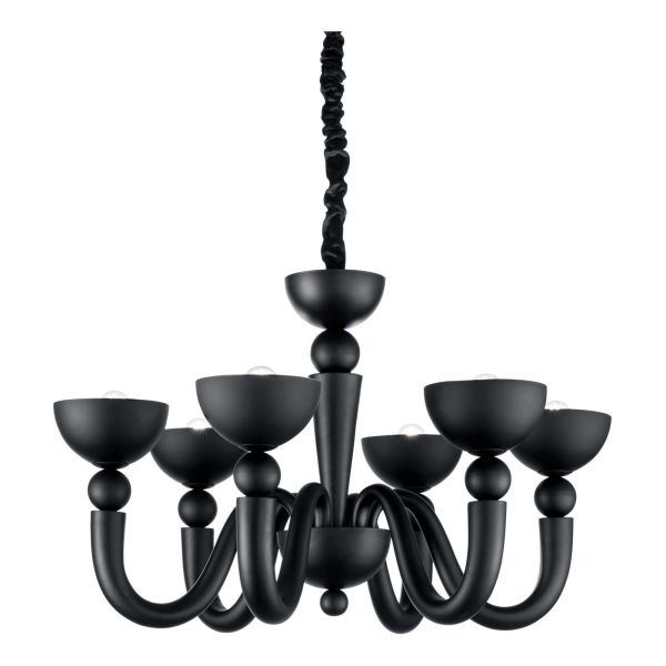 Żyrandol Ideal Lux 140339 Bon Bon SP6 Nero