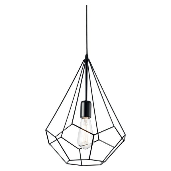 Lampa wisząca Ideal Lux 148175 Ampolla-3 SP1 Nero