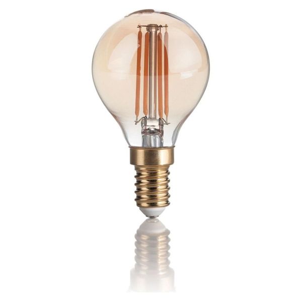 Żarówka ledowa Ideal Lux 151656 moc 3.5W z serii LED Vintage. Rozmiar — G45 z gwintem E14, temperatura barwowa — 2200K