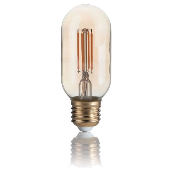 Żarówka ledowa Ideal Lux 151700 moc 4W z serii LED Vintage. Rozmiar — T45 z gwintem E27, temperatura barwowa — 2200K