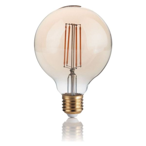 Żarówka ledowa Ideal Lux 151717 moc 4W z serii LED Vintage. Rozmiar — G95 z gwintem E27, temperatura barwowa — 2200K