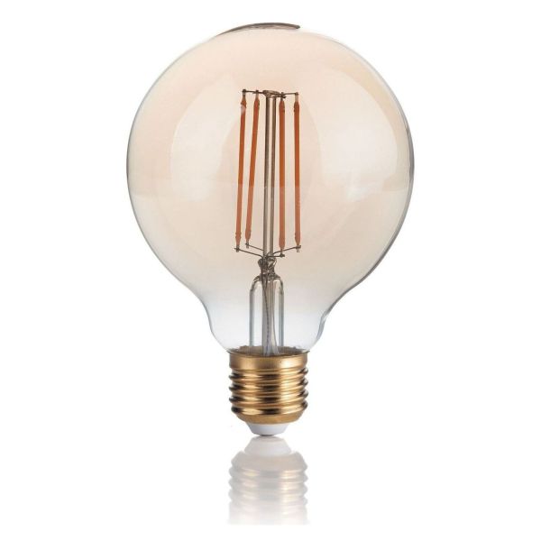 Żarówka ledowa Ideal Lux 151717 moc 4W z serii LED Vintage. Rozmiar — G95 z gwintem E27, temperatura barwowa — 2200K