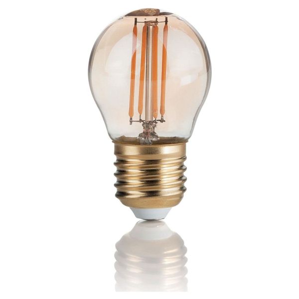 Żarówka ledowa Ideal Lux 151861 moc 3.5W z serii LED Vintage. Rozmiar — P45 z gwintem E27, temperatura barwowa — 2200K