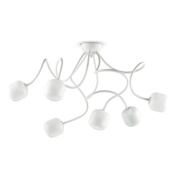 Люстра Ideal Lux 174921 Octopus PL6 Bianco