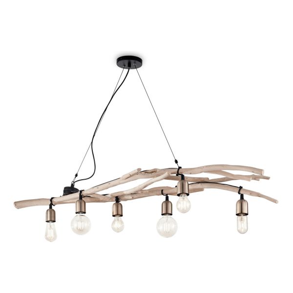Lampa wisząca Ideal Lux 180922 Driftwood SP6