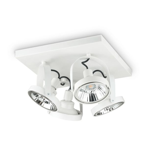 Spot Ideal Lux 229638 Glim PL4 Square Bianco