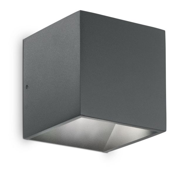 Lampa ścienna Ideal Lux 247083 Rubik AP1 Antracite 3000K