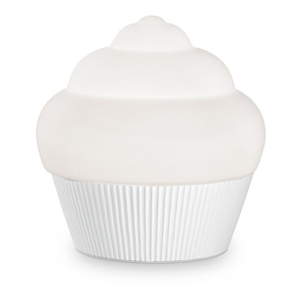 Lampa stołowa Ideal Lux 248479 Cupcake TL1 Small Bianco