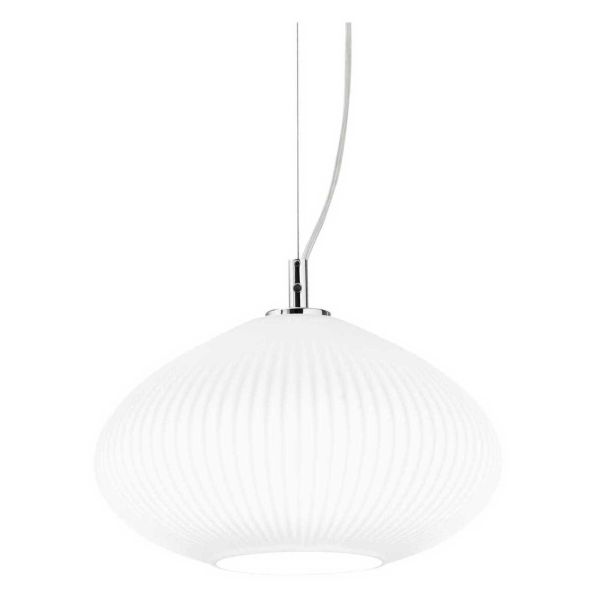 Lampa wisząca Ideal Lux 264509 Plisse' SP1 D25 Cromo