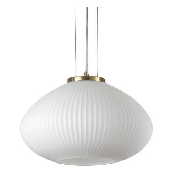 Lampa wisząca Ideal Lux 264547 Plisse' SP1 D35 Ottone Satinato