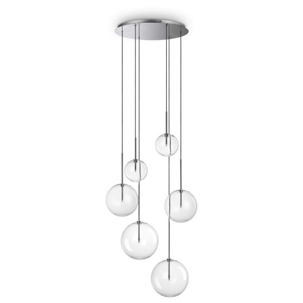 Lampa wisząca Ideal Lux 317250 Equinoxe Sp6 Cromo