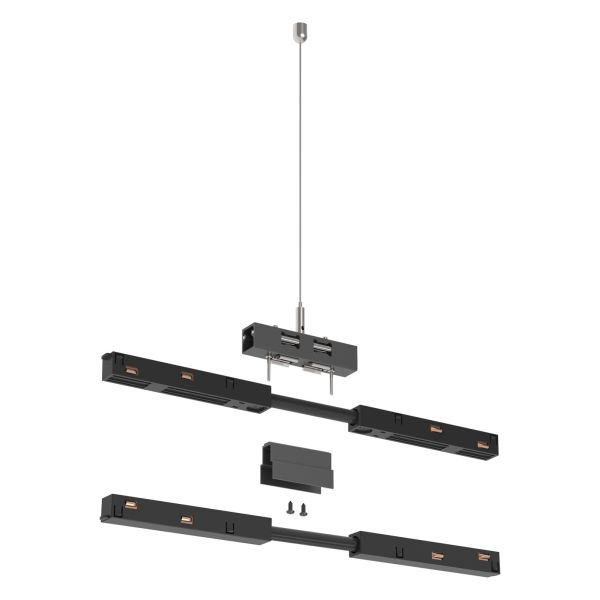 Zawieszenie kablowe Ideal Lux 322490 Ego Kit Bi-emission Pendant Cable 2 Mt Bk